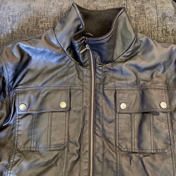 Men’s 2x Fake Leather Jacket - Picture 4 of 4